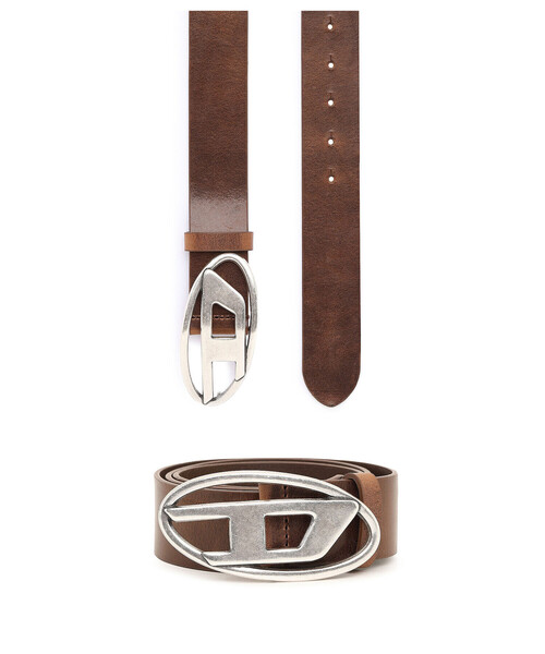 DIESEL（ディーゼル）の「ユニセックス Dロゴ カウレザーベルト