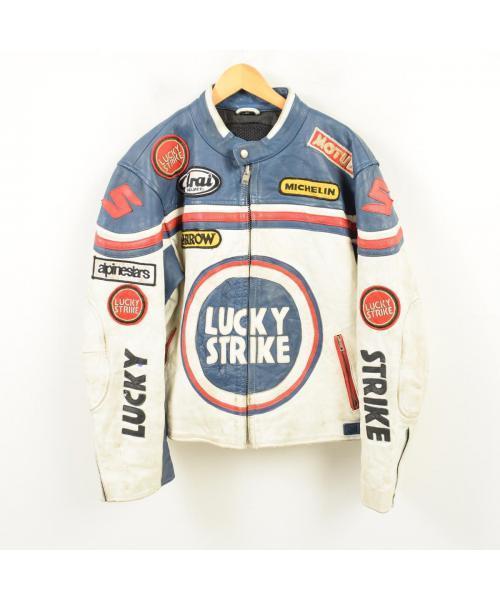 ブランド古着】レザーレーシングジャケット（その他アウター