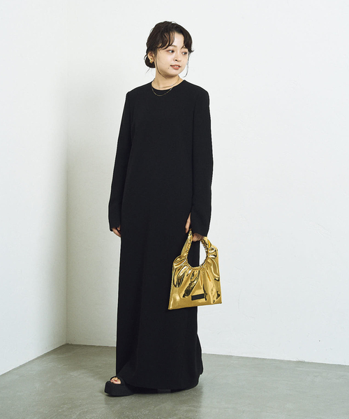 RE:ダブルクロスミニマルロングドレス7（ワンピース）｜HARDY NOIR