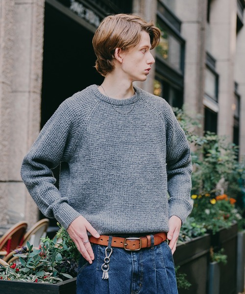 Regen Glanz（レーゲングランツ）の「waffle like raglan knit
