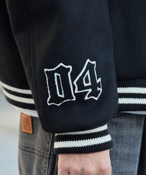 CALEE（キャリー）の「CALEE/キャリー WOOL MELTON STADIUM JUMPER