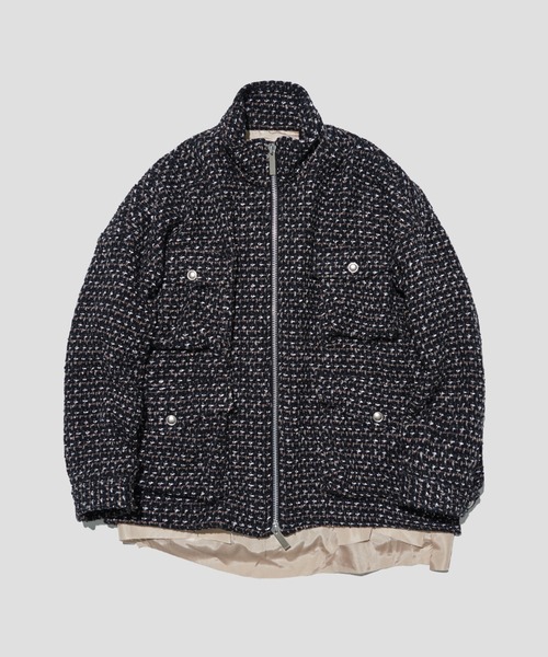 sulvam / サルバム】FANCY TWEED OVER BLOUSON/ファンシーツイード