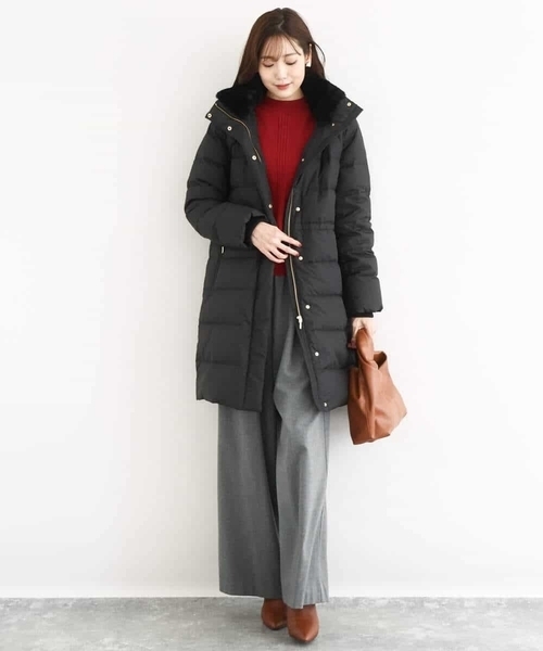 セール】ベーシックタフタ ロングダウンコート/撥水加工（ダウン