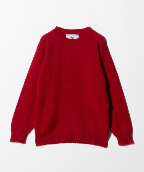 セール】＜LAURENCE J. SMITH＞ シェットランド クルーネック ニット