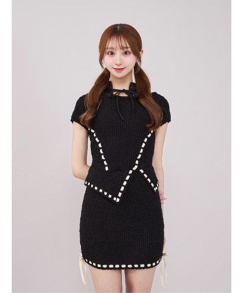 セール】ステッチデザインニットセットアップ（セットアップ）｜Darich