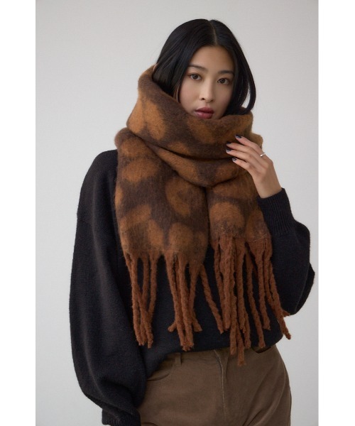 レオパードジャガードマフラー（マフラー）｜AZUL BY MOUSSY（アズール