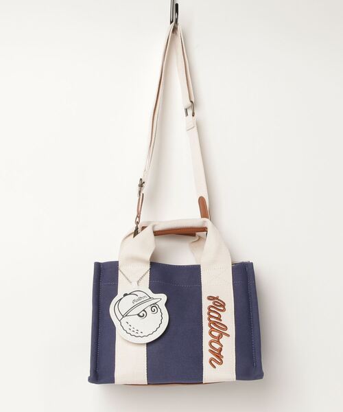 Malbon キャディバッグ風トートバッグ ネイビー ネイビー トートバッグ