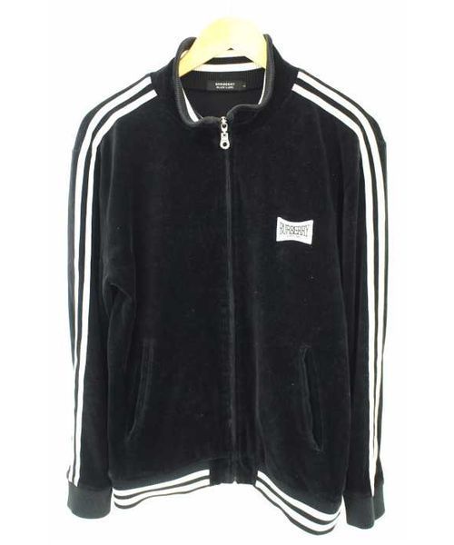 ブランド古着】ベロア トラックジャケット ライン入り（ジャージ