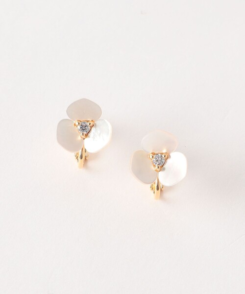 シェルフラワー イヤリング（イヤリング）｜green label relaxing
