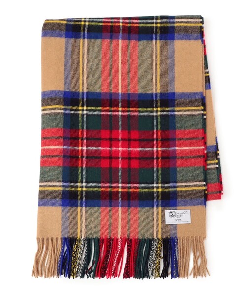SHIPS別注】JOHNSTONS:カシミヤチェックストール◇（ストール/ショール
