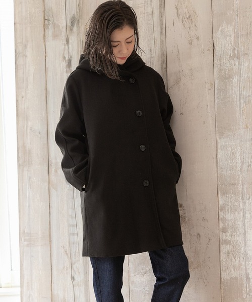 PREFERIR（プレフェリール）の「フード付き ミドル丈 コート（ノー