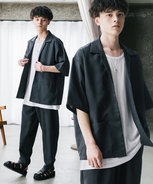 STERNBERG /スリムテーパードパンツ/オーバーサイズダブルJKセット