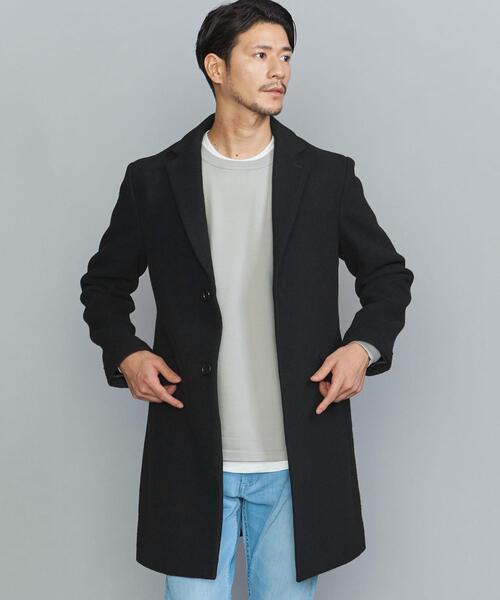 BEAUTY&YOUTH ブラック チェスターコート