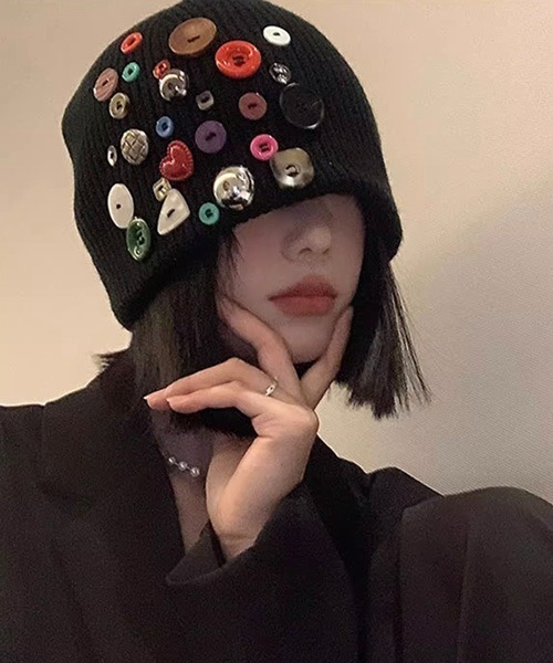 REMAKE KNITCAP リメイク ニットキャップ ビーニー Y2K（ニット