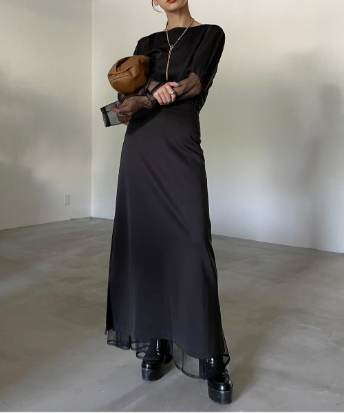 Ameri（アメリ）の「2WAY SKIN DOCKING SET DRESS（ワンピース）」 - WEAR