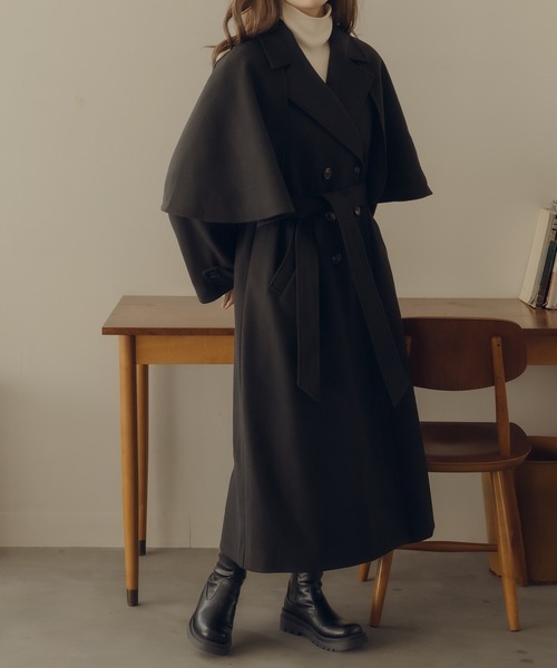 fupel（フぺル）の「2WAYダブルケープコート（チェスターコート）」 - WEAR