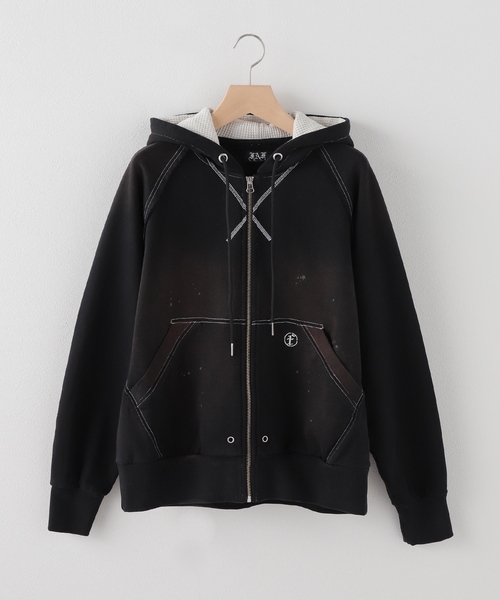 FAF (FAKE AS FLOWERS) / フェイク アス フラワーズ】AGED ZIP UP