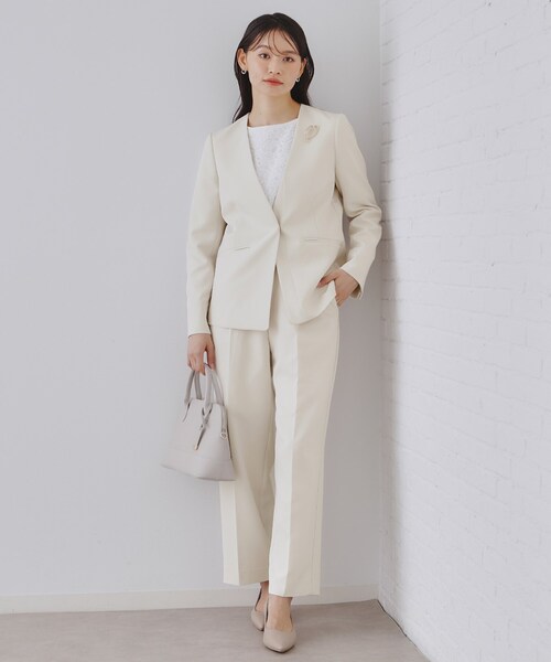 セール】《通勤・セレモニー/セットアップ対応》Vネックジャケット