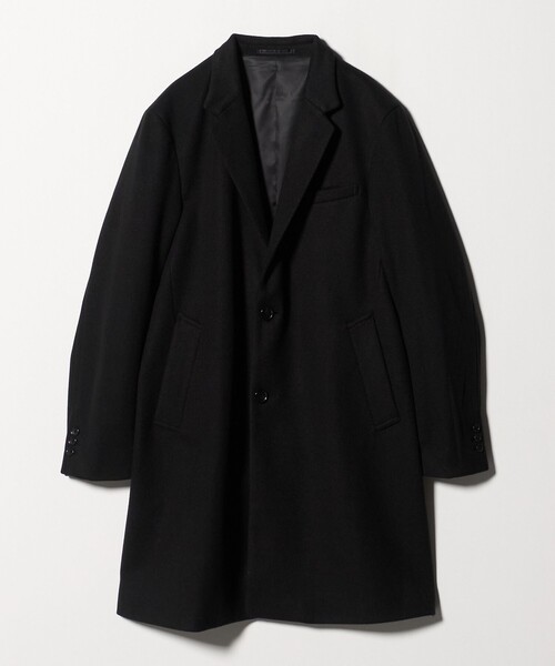 セール】ニットメルトン シングルチェスターコート＜A DAY IN THE LIFE