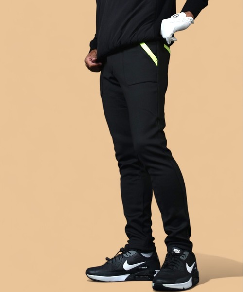 L】秋冬 プーマ ゴルフ 保温 裏フリース ボンディング テーパード