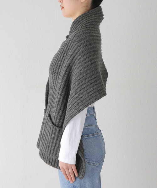 plage（プラージュ）の「SHEPLEY YARNS ストール ベスト（ベスト