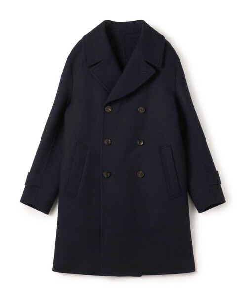 セール】ウールメルトン ダブルフェイス ダブルブレステッド 6B コート