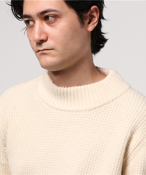 Denime（ドゥニーム）の「ワッフルモックネックニット（ニット