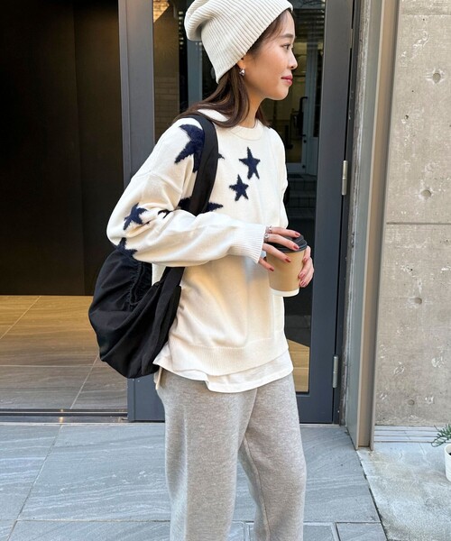 fredy emue（フレディエミュ）の「【新色追加】星ジャガードニットプル