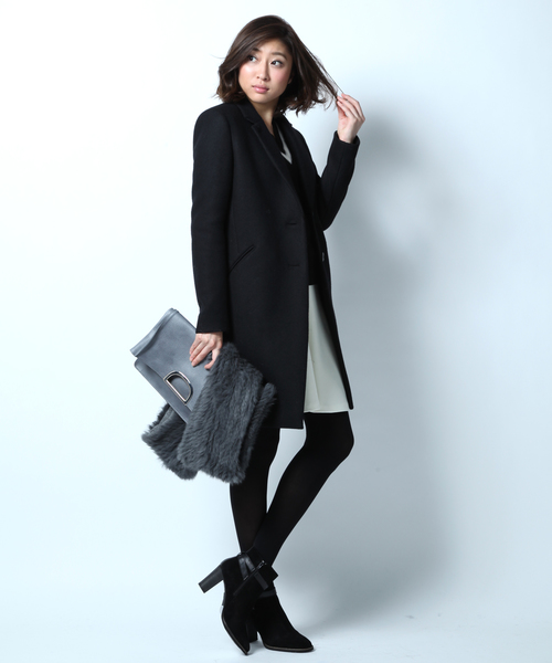 23区（ニジュウサンク）の「ベランディファインウールチェスターコート