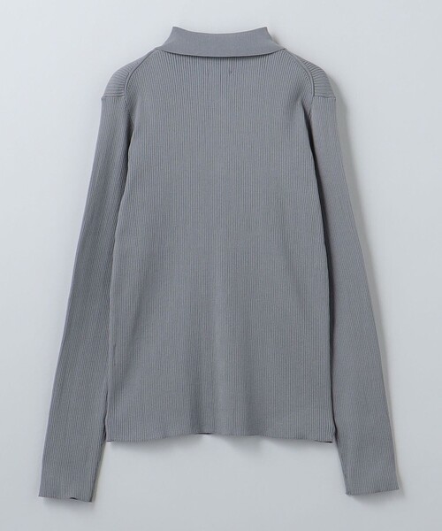 6（ロク）の「＜6(ROKU)＞リブシャツカーディガン 2024FW