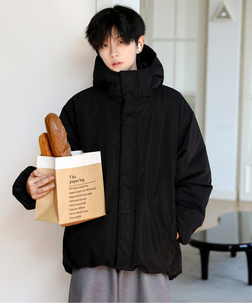 セール】【neos】ルーズシルエット ポリピーチ 防風 撥水加工 中綿