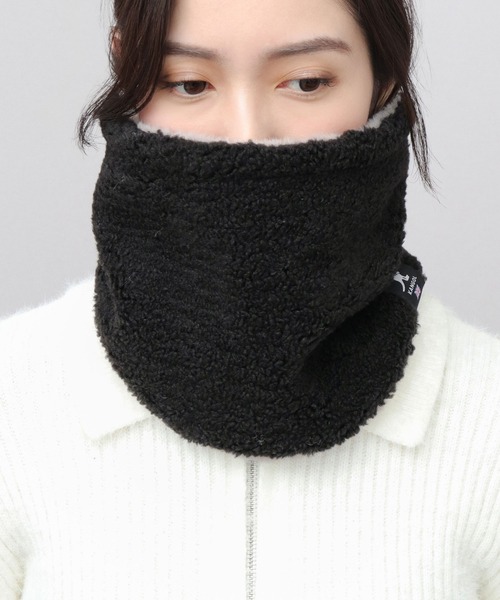ボア×ファー リバーシブル ネックウォーマー（ネックウォーマー