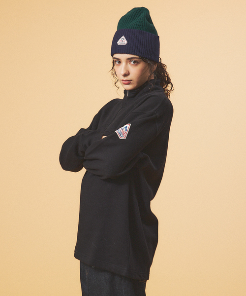 PYRENEX / ピレネックス】SAGE/ワッペンハーフZIPスウェット