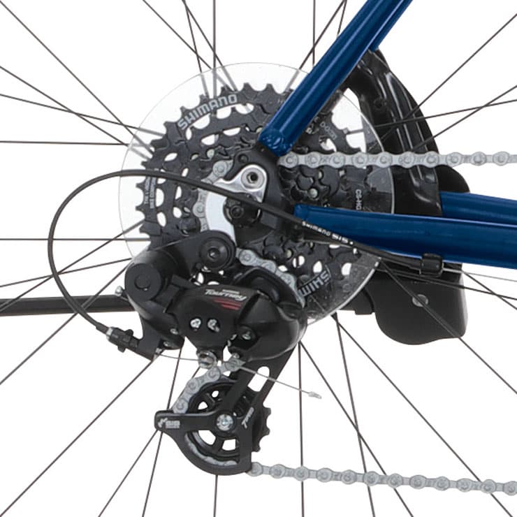 青 ロードバイクフレーム ROADACE クランクセット付き 自転車ロード