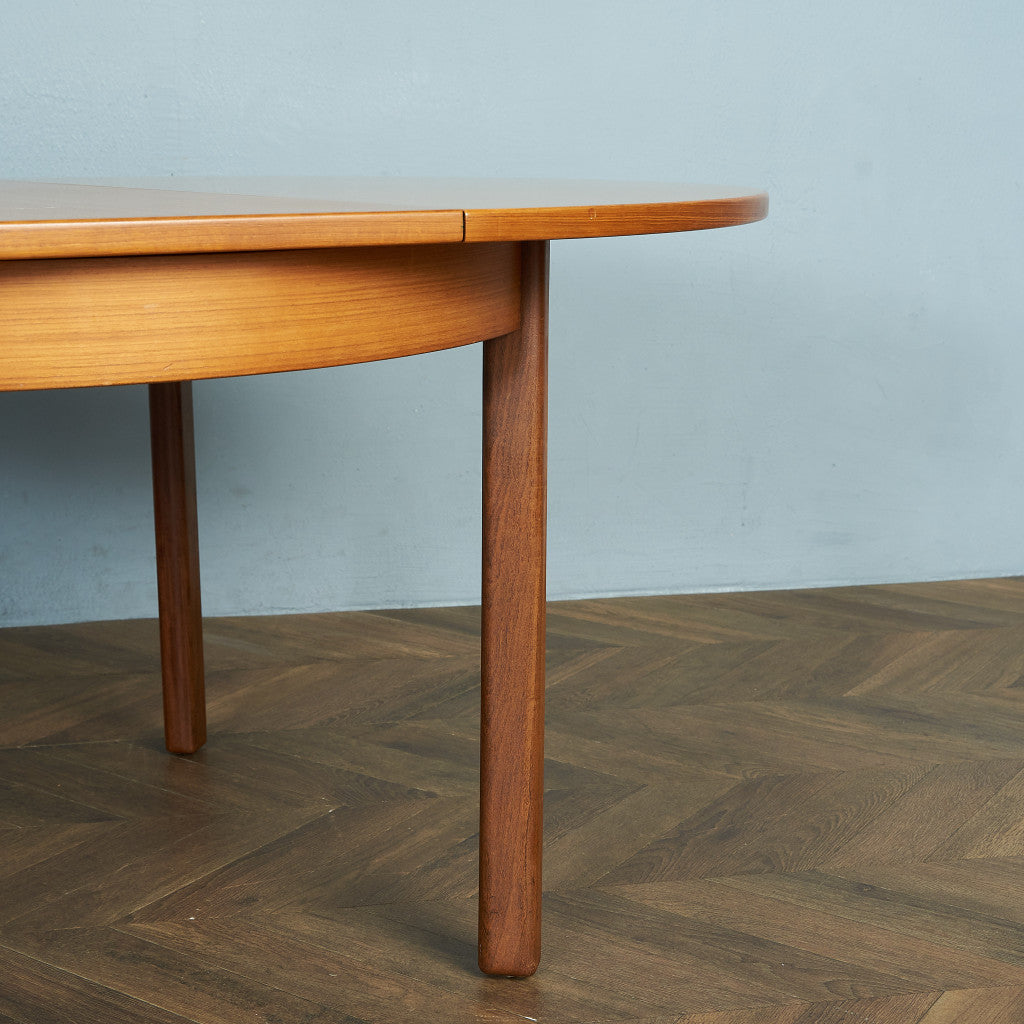 英国ヴィンテージ エクステンション ラウンドダイニングテーブル