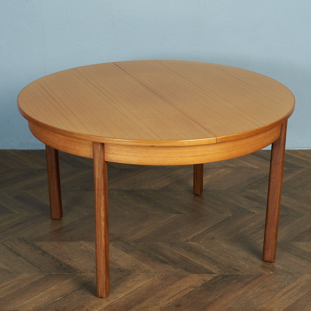 英国ヴィンテージ エクステンション ラウンドダイニングテーブル