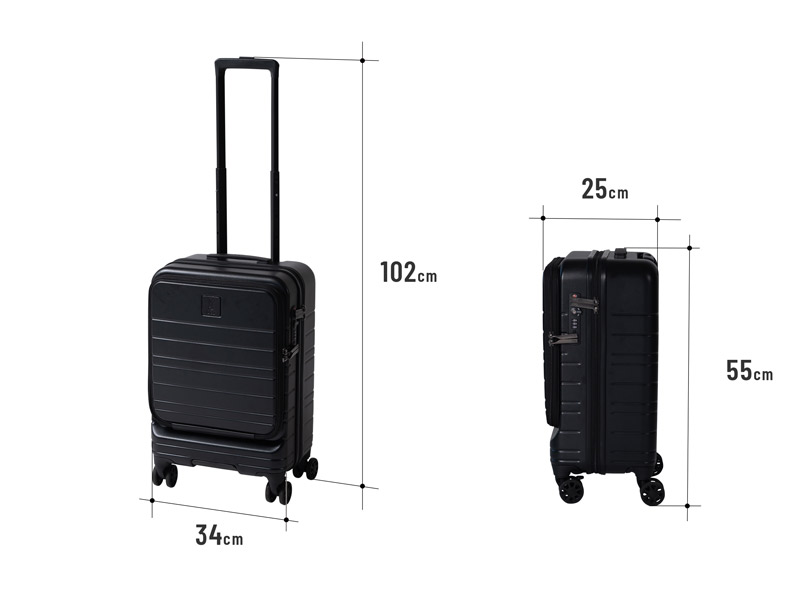 DODからノートPC専用収納付きスーツケース「モナカ・コロコーロ」登場