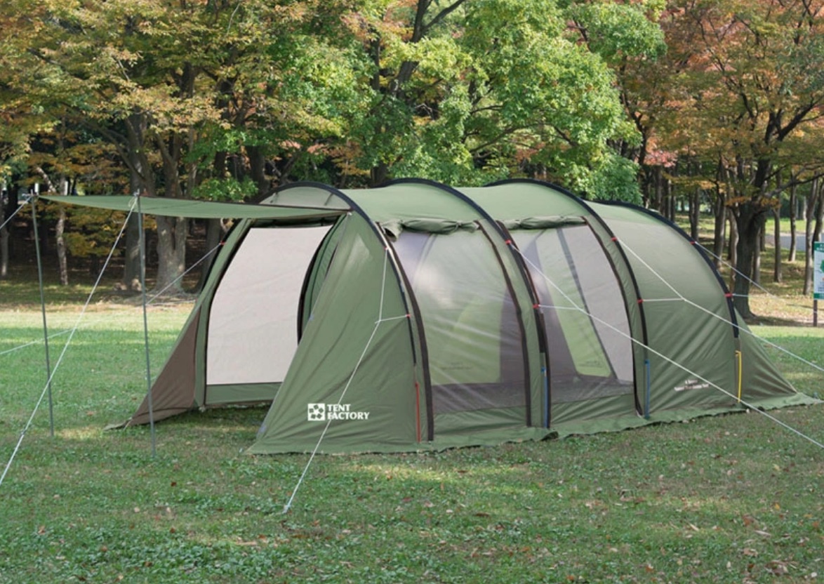 3/22〜】テントファクトリーのフォーシーズントンネル2ルームテント