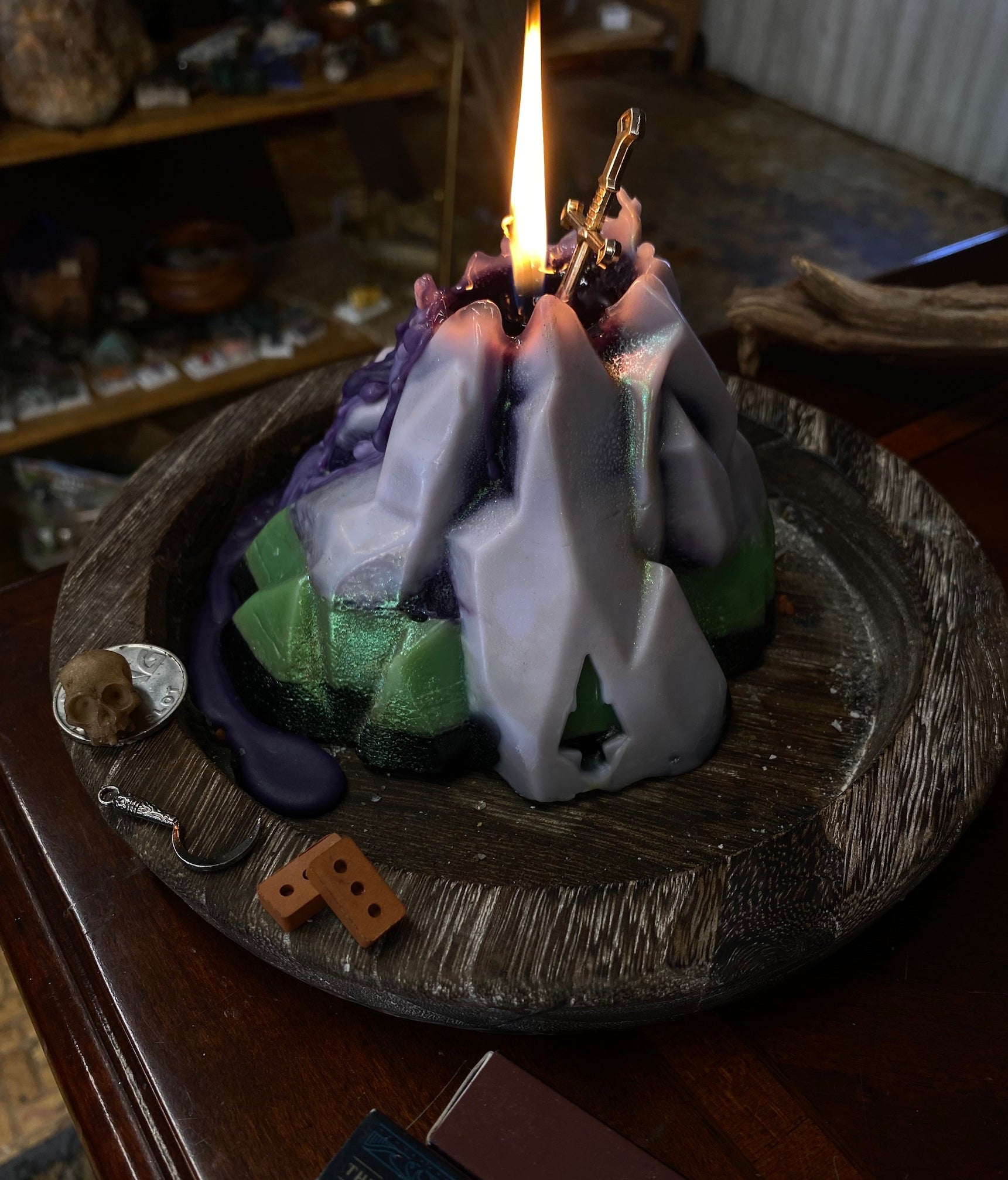 The Zombie Survival Candle - Volcano Mountain Candles by CandleQwest