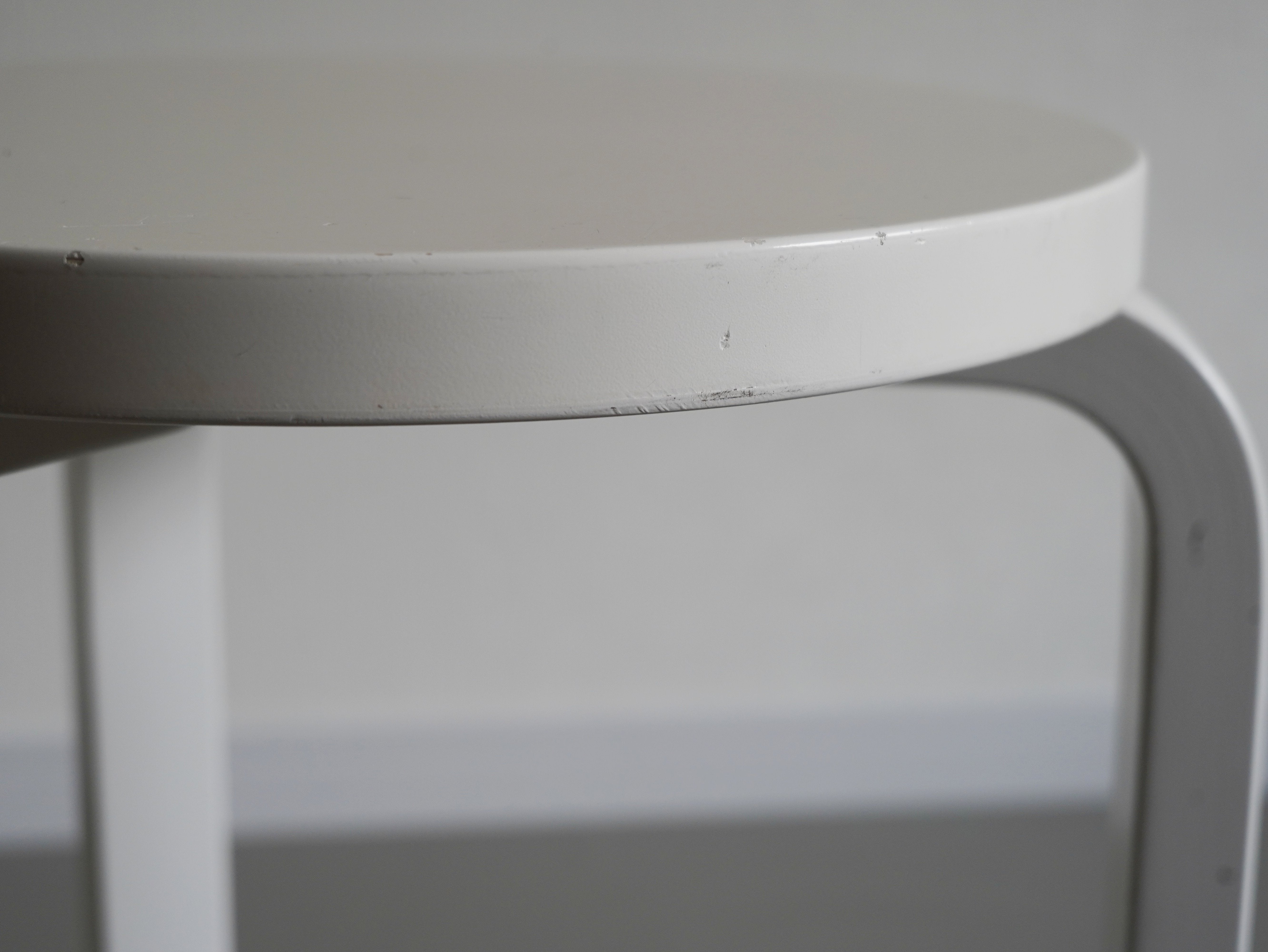 スツール60 ホワイト ラッカー アルヴァ・アアルト アルテック 中古