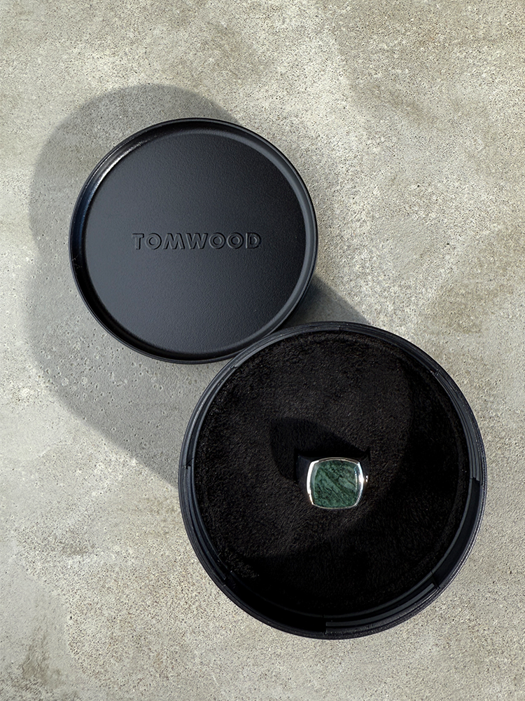 TOMWOOD トムウッド Cushion Green Marble シグネットリング – CALIDA