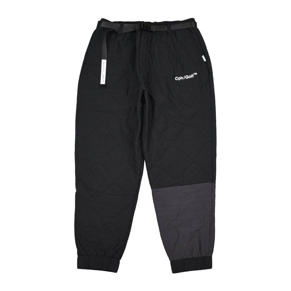 BICOLOR QUILTING JOGGER PANTS BLACK – Cph/Golf™︎