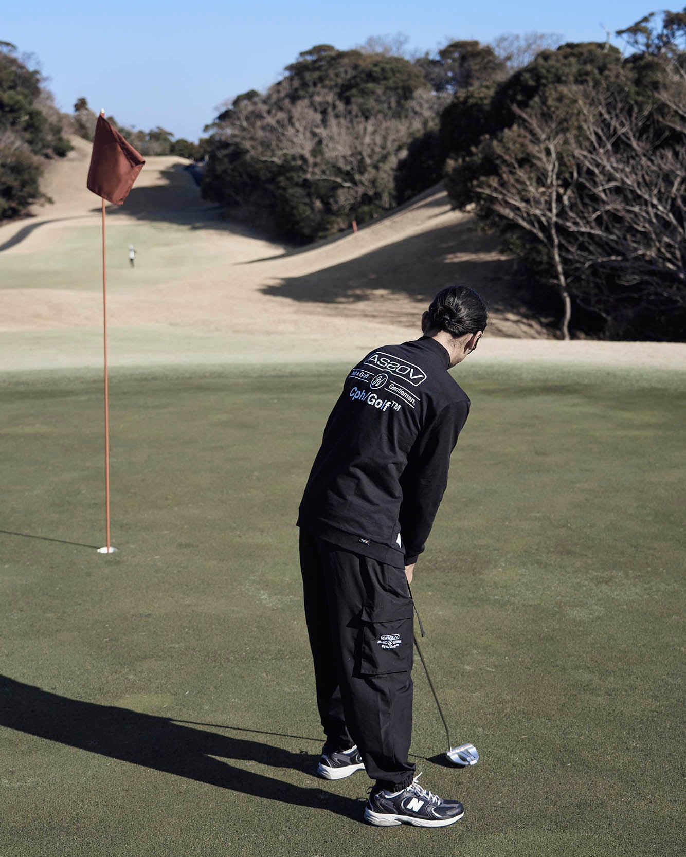 AS2OV × Cph/Golf™ #ADJUSTABLE CARGO PANTS - BLACK - – Cph/Golf™︎