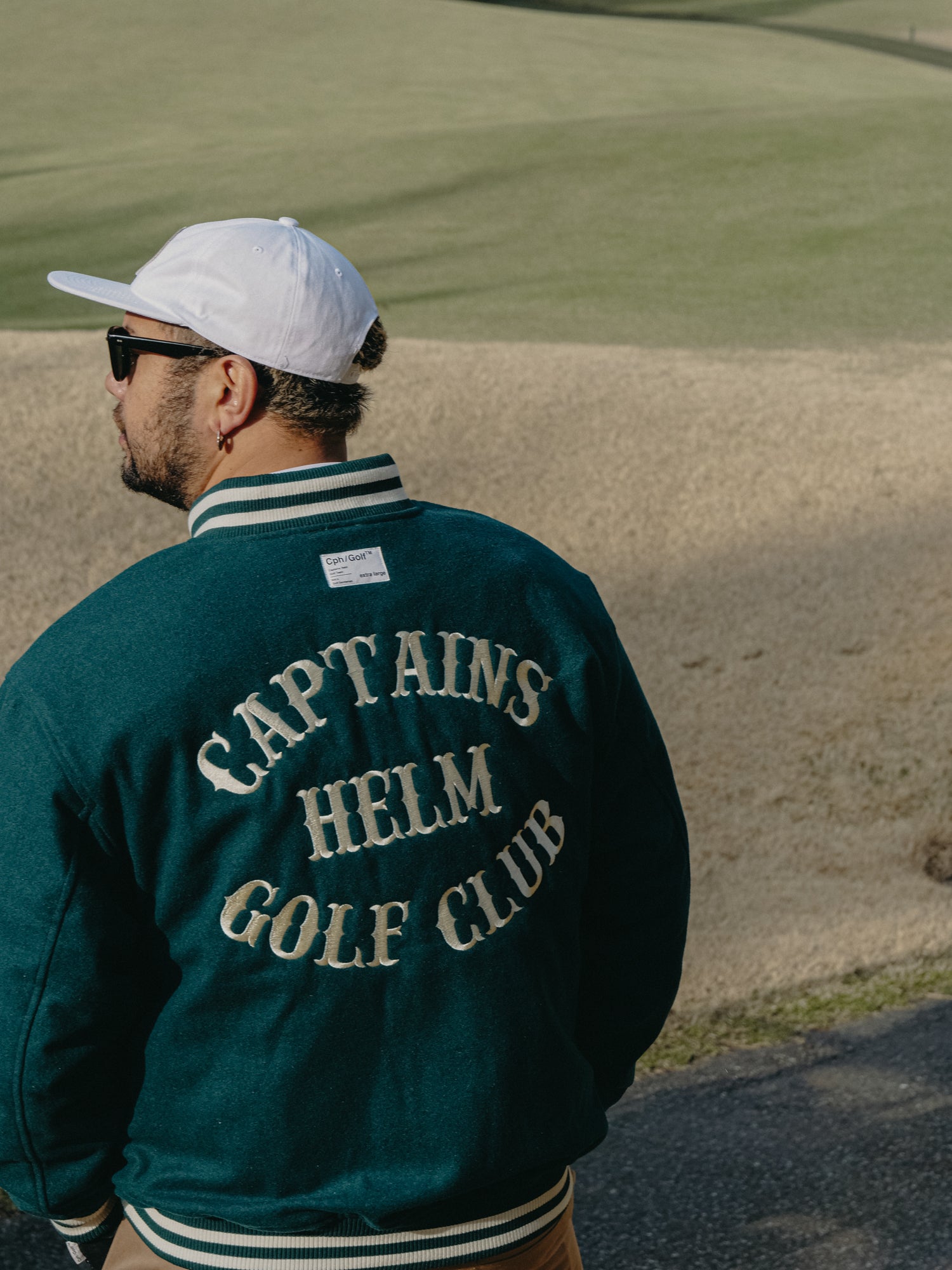 新品Cph/Golf ダークグリーン スタジャンM メンズウェア CAPTAINS HELM