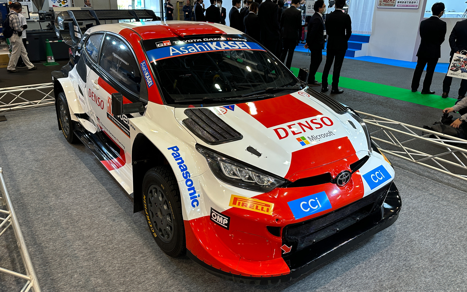 静岡ホビーショー、WRCマシン「GRヤリス」がタミヤブースに登場 1/10の