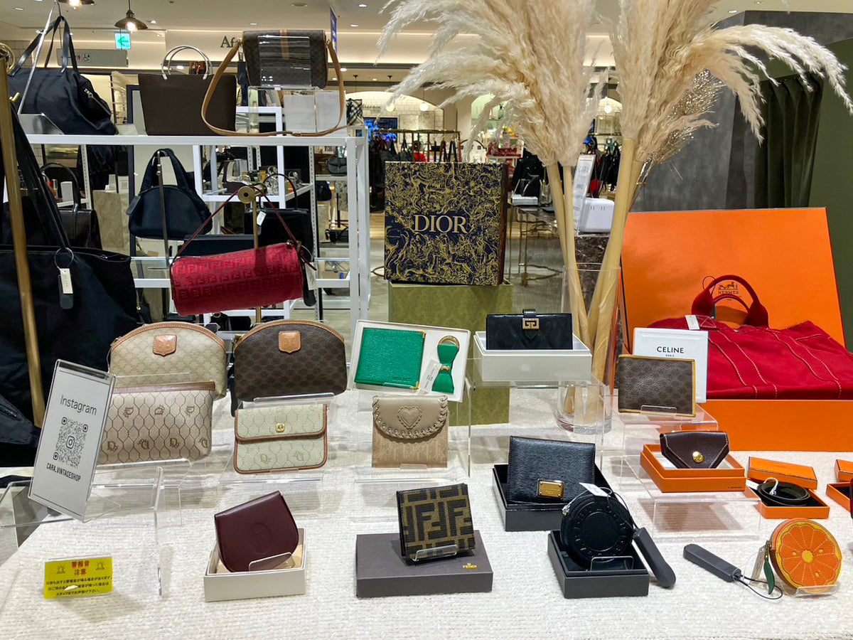 CELINE セリーヌ マカダム柄 PVC/レザー 巾着ショルダーバッグ