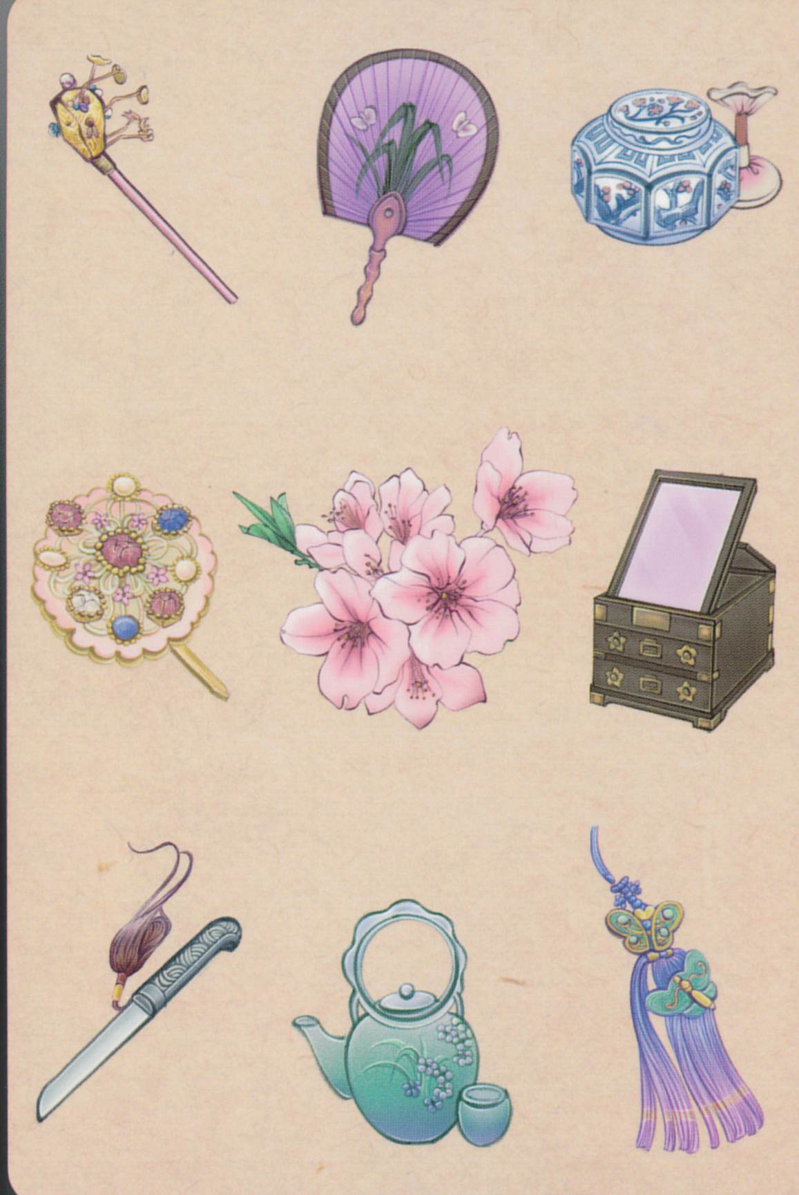 在庫欠品】コリアンキーセンオラクルカード（解語花ーKorean Gisaeng