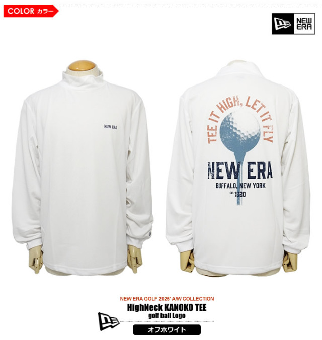NEW ERA GOLF［ニューエラゴルフ］HighNeck KANOKO TEE golf ball Logo