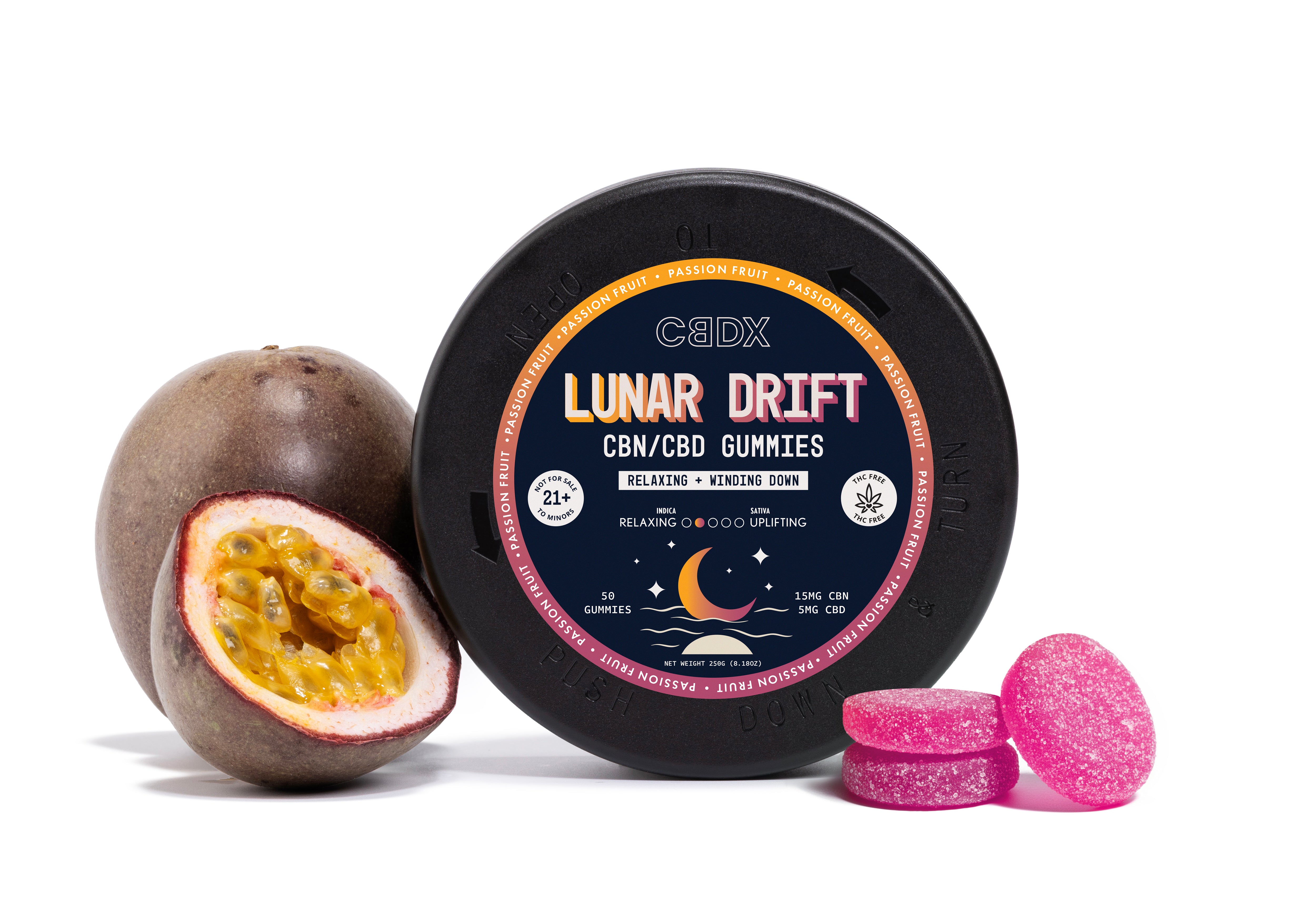 Lunar Drift CBN Gummies – 15 mg CBN | 5 mg CBD | Non-THC Sleep