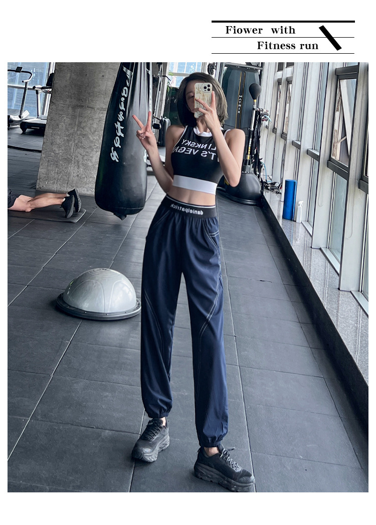 ジョガーパンツ スリムアップ ヨガパンツ ポケット付き ゴム 速乾